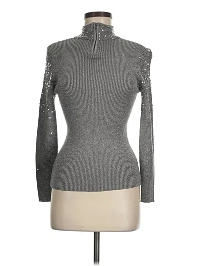 Pre-owned Lauren Michelle Turtleneck Sweater In Gray