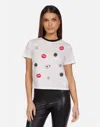 Lauren Moshi Akita Emoji Love In White/black