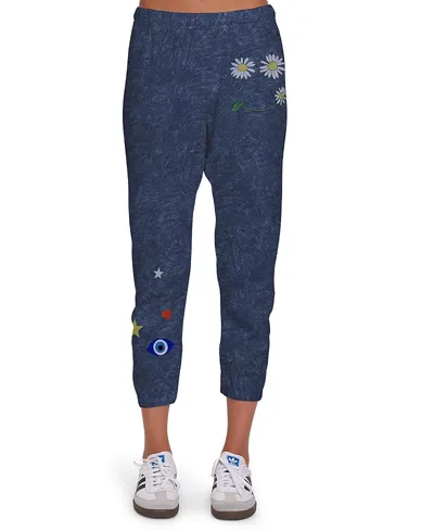 LAUREN MOSHI ALANA DAISY HAPPYFACE SWEATPANTS