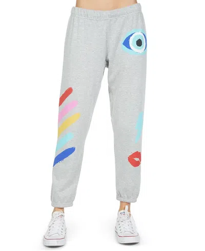 LAUREN MOSHI ALANA PAINTED EVIL EYE SWEATPANTS