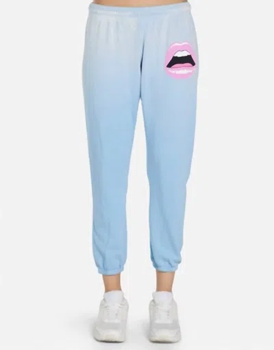 Lauren Moshi Alana Pink Open Lip In Ice Blue Ombre
