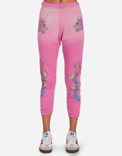 Lauren Moshi Alana Vintage Pink Dragon In Neon Pink Ombre