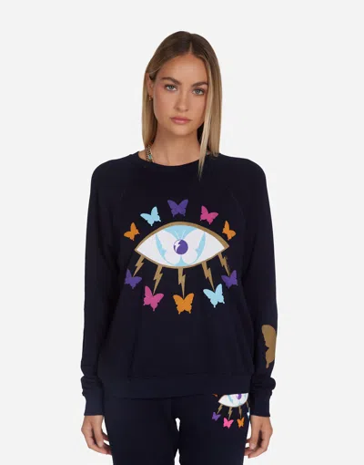 Lauren Moshi Anela Butterfly Eye In Navy