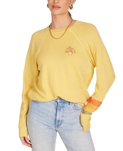 Lauren Moshi Anela Mushroom Butterfly Top In Yellow