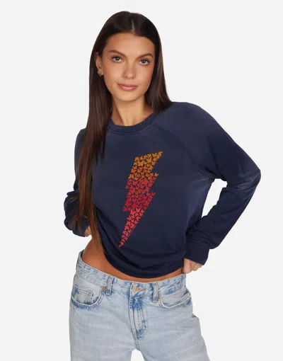 Lauren Moshi Anela Ombre Butterfly Lightning In Blue
