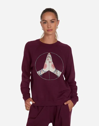 Lauren Moshi Anela Peace Love Serenity In Berry Wine