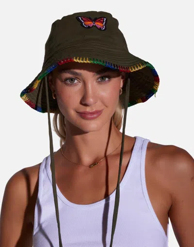Lauren Moshi Aria Color Butterfly In Military