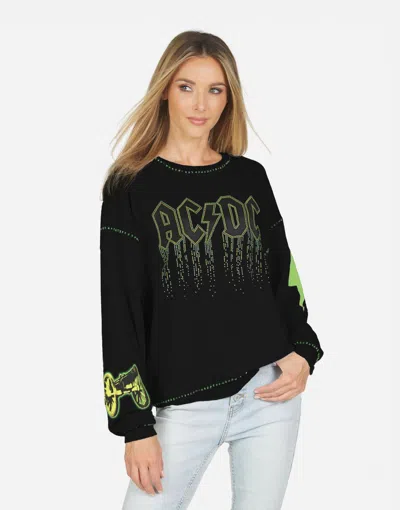 Lauren Moshi Babbs Ac/dc Neon Stud In Black
