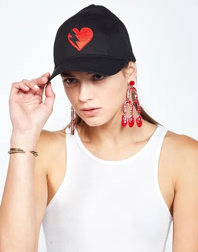 Lauren Moshi Bay Lightning Heart In Black