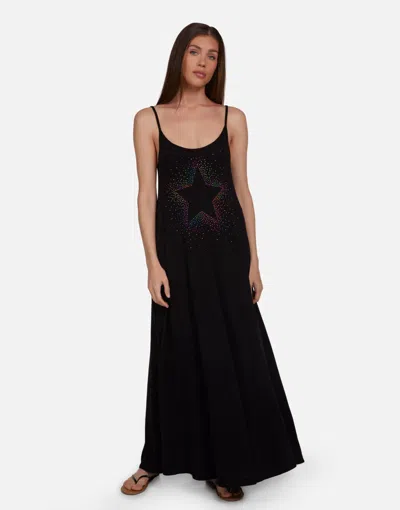 Lauren Moshi Berna Neon Stud Starburst In Black