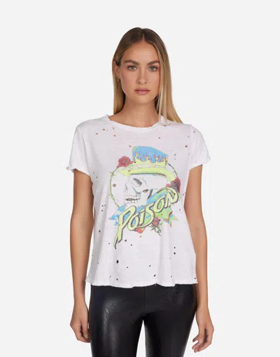 Lauren Moshi Bess Neon Poison Skull In Milk