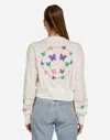 Lauren Moshi Camas Butterfly Charm Happyface In White