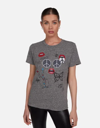 Lauren Moshi Capri Peace Elements In Heather Grey