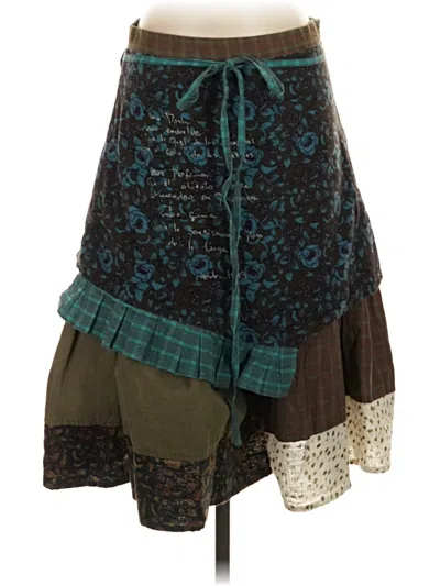 Pre-owned Lauren Moshi Casual Skirt In Teal