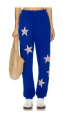 Lauren Moshi Chantria Color Pinwheel Stars Sweatpant In Royal