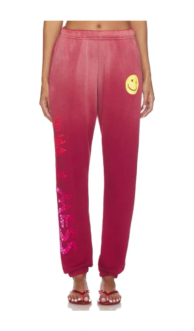 Lauren Moshi Chantria Sweatpant In Pink