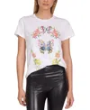 Lauren Moshi Croft Butterfly Love Tee In White
