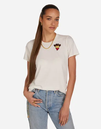 Lauren Moshi Croft Cowboy Happyface In White