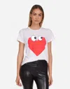 Lauren Moshi Croft Heart Face In White