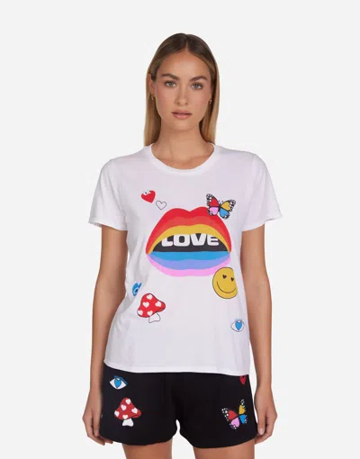 Lauren Moshi Croft Love Collage In White