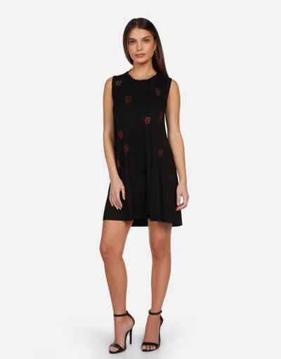 Lauren Moshi Deanna Crystal Strawberries In Black