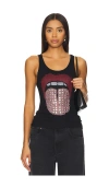 Lauren Moshi Esmerelda Vintage Stud Tongue In Black