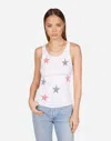 Lauren Moshi Esmerelda Mini Stripe Stars Tank Top