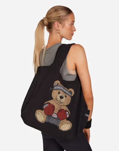 Lauren Moshi Freya Boxing Bear In Black