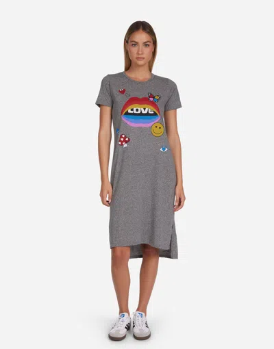 Lauren Moshi Genesis Love Collage In Heather Grey