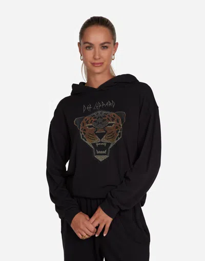 Lauren Moshi Harmony Crystal Geometric Def Leppard In Black