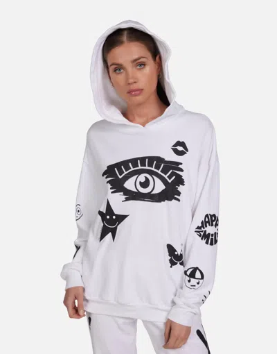 Lauren Moshi Harmony Scribble Eye Elements In White