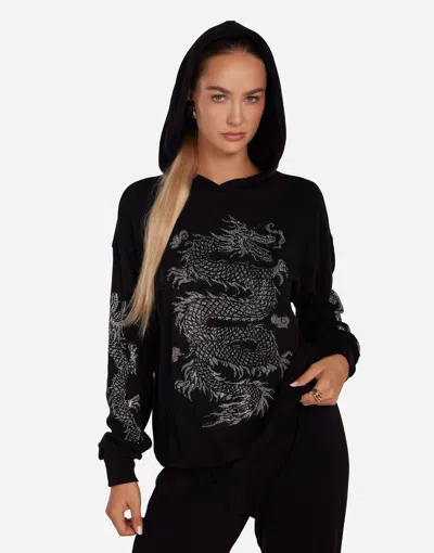 Lauren Moshi Harmony Vintage Stud Dragon In Black