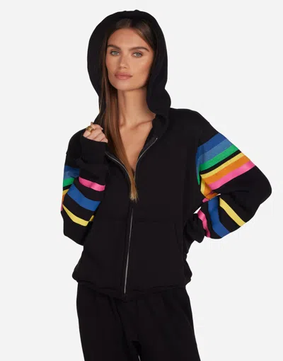 Lauren Moshi Hezly Butterfly Stripes In Black