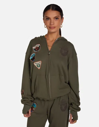 Lauren Moshi Hezly Smokey Bear In Green Tea