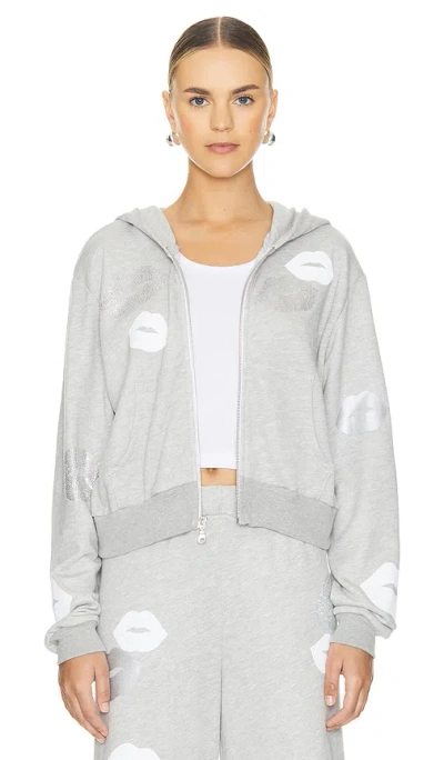 Lauren Moshi Hoodie In Grey