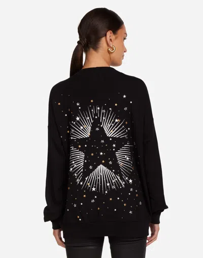 Lauren Moshi Jamila Stud Starburst In Black