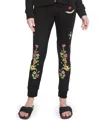 Lauren Moshi Jess Floray Eye Love Sweatpants In Black