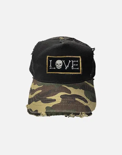 Lauren Moshi Black and Camouflage Hat Lauren Moshi | Accessories | Lauren Moshi Black And  main image 3