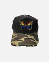 Lauren Moshi Jilly Stripe Butterfly Patch In Black Camo