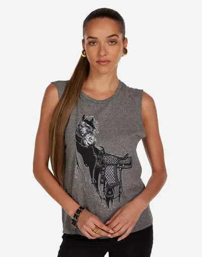 Lauren Moshi Kel Black Horse In Gray