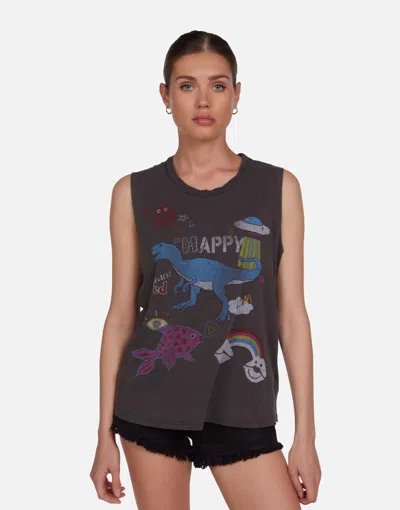 Lauren Moshi Kel Dino Elements In Vintage Black