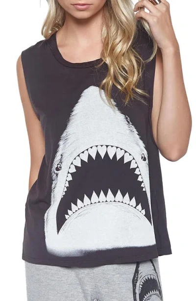 Lauren Moshi Kel Shark Muscle Tank Top In Brown