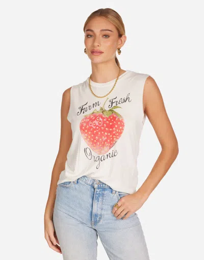 Lauren Moshi Kel Organic Strawberry In White