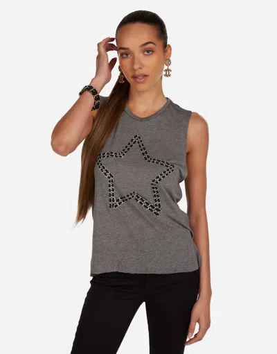 Lauren Moshi Kinzington Chain Star In Gray
