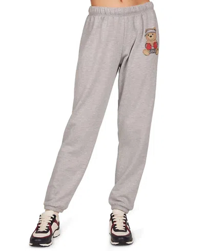 Lauren Moshi Kori Boxing Bear Joggers In Gray