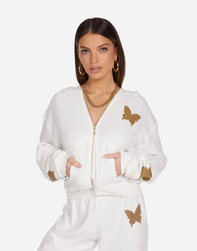 Lauren Moshi Lachelle Gold Butterflies In Milk