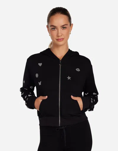 Lauren Moshi Lachelle Pearl Hot Fix Elements In Black