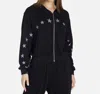 LAUREN MOSHI LACHELLE RETRO SKATE HOODIE IN BLACK