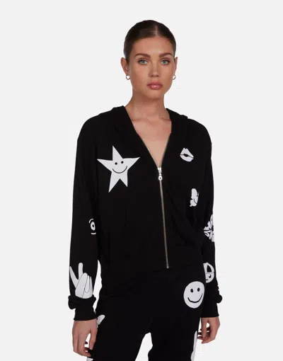 Lauren Moshi Lachelle Scribble Eye Elements In Black