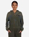Lauren Moshi Lachelle Silk Fan In Moss Splash